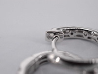 Witgouden oorbellen met diamanten - afbeelding 8 van  8