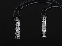 Witgouden oorbellen met diamanten - afbeelding 5 van  8