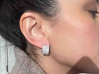 Witgouden oorbellen met diamanten - afbeelding 3 van  13