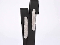 Witgouden oorbellen met diamanten - afbeelding 1 van  10