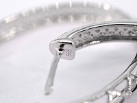 Witgouden oorbellen met diamanten - afbeelding 9 van  10