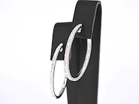 Witgouden oorbellen met diamanten - afbeelding 4 van  9