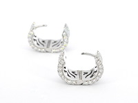 Witgouden oorbellen met diamanten - afbeelding 2 van  11