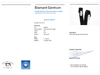 Witgouden oorbellen met drie rijen diamanten - afbeelding 3 van  7