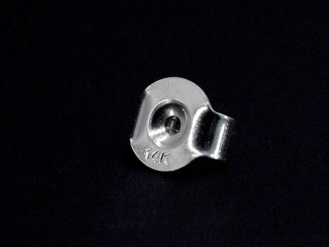 Witgouden oorbellen met multicolour edelstenen en diamant - afbeelding 8 van  8