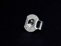 Witgouden oorbellen met multicolour edelstenen en diamant - afbeelding 8 van  8