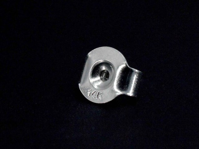 Witgouden oorbellen met multicolour edelstenen en diamant - afbeelding 7 van  8