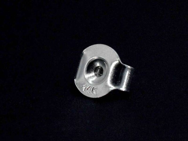 Witgouden oorbellen met multicolour edelstenen en diamant - afbeelding 7 van  9