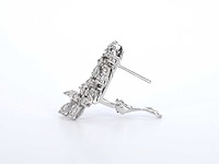 Witgouden oorbellen met natuurlijke diamanten 1.60 carat - afbeelding 7 van  9