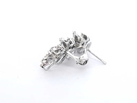 Witgouden oorbellen met natuurlijke diamanten 1.60 carat - afbeelding 7 van  8