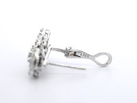 Witgouden oorbellen met natuurlijke diamanten 1.60 carat - afbeelding 6 van  10