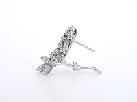 Witgouden oorbellen met natuurlijke diamanten 1.60 carat - afbeelding 7 van  10