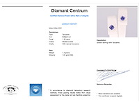 Witgouden oorbellen met tanzaniet - afbeelding 3 van  9