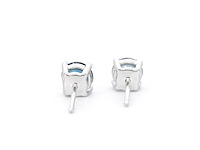 Witgouden oorbellen met topaas - afbeelding 9 van  11