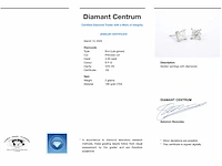 Witgouden oorbellen prinses diamant 4.00 ct - afbeelding 8 van  8