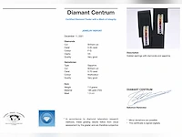 Witgouden oorbellen saffier 0.35 ct - afbeelding 9 van  9