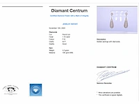 Witgouden oorhanger diamant - afbeelding 3 van  8
