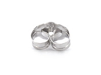 Witgouden oorhangers met een rij aan natuurlijke diamanten - afbeelding 6 van  9