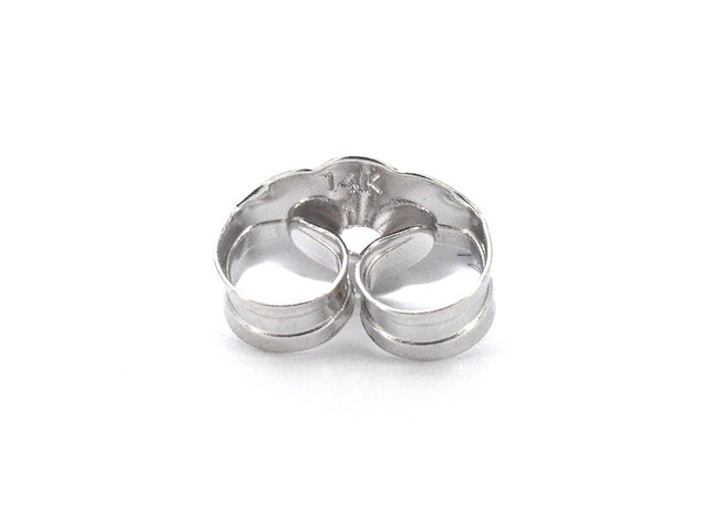 Witgouden oorhangers met een rij aan natuurlijke diamanten - afbeelding 6 van  9