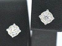Witgouden oorknoppen diamant 0.30 ct