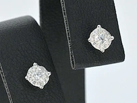 Witgouden oorknoppen diamant 0.30 ct - afbeelding 7 van  11