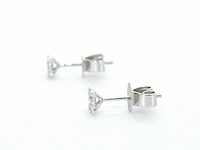Witgouden oorknoppen diamant 0.30 ct - afbeelding 8 van  11