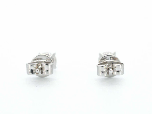 Witgouden oorknoppen diamant 0.30 ct - afbeelding 10 van  11