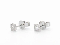 Witgouden oorknoppen diamant 0.30 ct - afbeelding 11 van  11