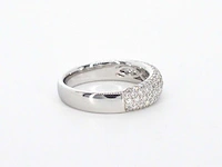 Witgouden pavé ring diamant 0.90 ct - afbeelding 8 van  11