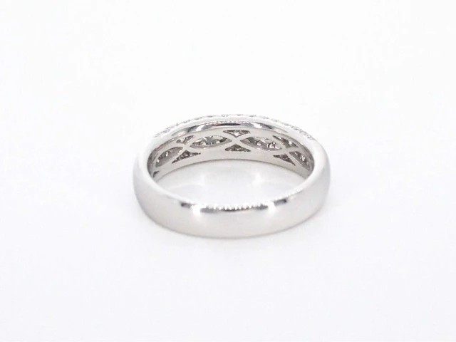 Witgouden pavé ring diamant 0.90 ct - afbeelding 10 van  11