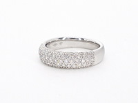 Witgouden pave ring met diamanten 0.90 carat - afbeelding 9 van  10