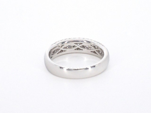 Witgouden pave ring met diamanten 0.90 carat - afbeelding 10 van  12