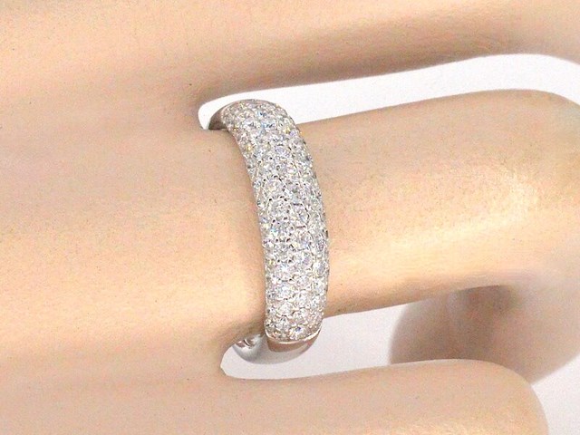 Witgouden pave ring met diamanten 0.90 carat - afbeelding 12 van  12