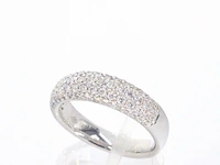 Witgouden pave ring met diamanten 0.90 carat - afbeelding 6 van  12