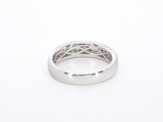 Witgouden pave ring met diamanten 0.90 carat - afbeelding 10 van  12