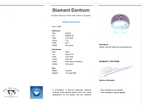 Witgouden pavé ring met diamanten en robijnen - afbeelding 3 van  6
