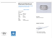 Witgouden pavé ring met diamanten - afbeelding 3 van  7