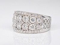 Witgouden pavering met diamanten - afbeelding 4 van  8