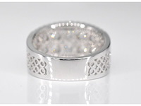 Witgouden pavering met diamanten - afbeelding 5 van  8