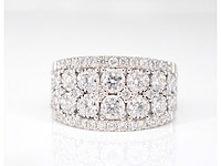 Witgouden pavering met diamanten - afbeelding 3 van  8