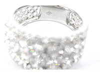 Witgouden pavering met diamanten - afbeelding 6 van  8