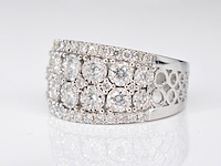 Witgouden pavering met diamanten - afbeelding 4 van  8