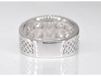 Witgouden pavering met diamanten - afbeelding 5 van  8