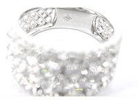 Witgouden pavering met diamanten - afbeelding 6 van  8