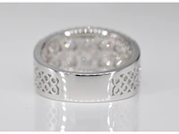 Witgouden pavering met diamanten - afbeelding 5 van  8