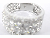 Witgouden pavering met diamanten - afbeelding 6 van  8