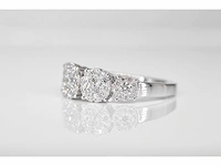 Witgouden rijring 5 entourage 1.00 ct - afbeelding 5 van  9