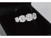 Witgouden rijring 5 entourage 1.00 ct - afbeelding 7 van  9