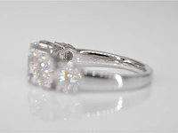 Witgouden rijring 5 entourage 1.00 ct - afbeelding 9 van  9