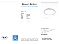 Witgouden rijring met briljant geslepen diamant - afbeelding 2 van  10